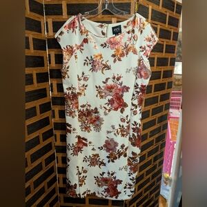 Metallic floral dress size 12 ECI New York